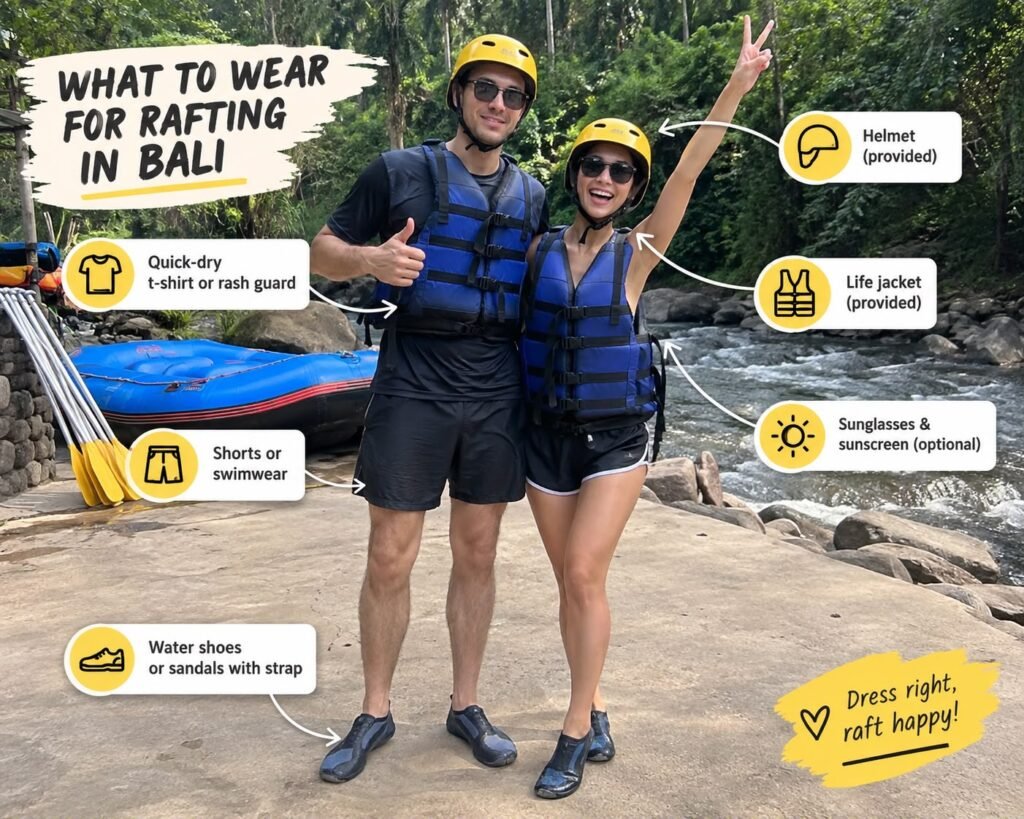 What to Wear for Rafting Bali