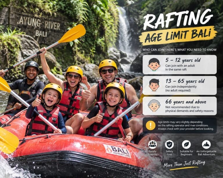 Bali Rafting Age Limits: Can My 5-Year-Old Join? (2026 Rules)